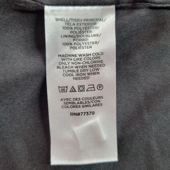 Ann Taylor Factory Tweed Skirt Suit 12 Black Tan Fringe Trim Pockets Open Front - Picture 10 of 11